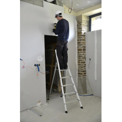 Escabeau aluminium laqué EXPERT 54 - 7 marches - CENTAURE