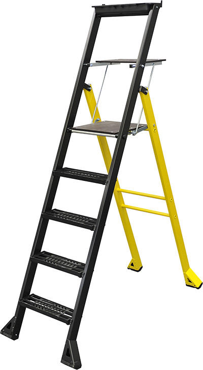 Escabeau aluminium à marches caillebotis MISTER T 6 marches