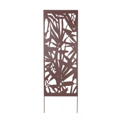 Panneau métal avec motifs décoratifs/Feuillage - 0,60 x 1,50 m - Brun de marque NORTENE , référence: J4662700
