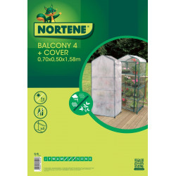 Mini serre de balcon "Balcony 4 + Cover" - NORTENE 