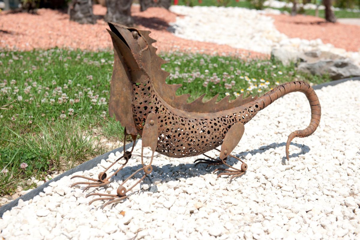 Iguane décoratif pour jardin Iguana