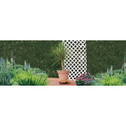 Support à roulettes bois rond "Flora Roll Lasure" - 50 cm - NORTENE 