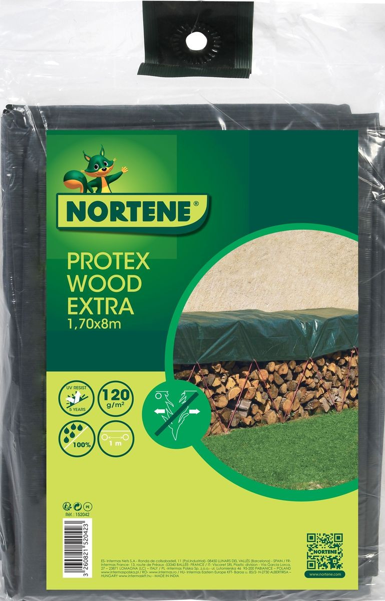 Bâche de protection très résistante "Protex Wood Extra" - 1,70 x 8 m