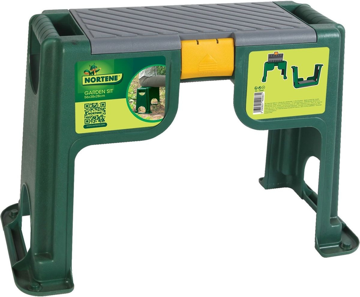 Banc de jardinage réversible Garden-Sit avec coussin + coffre de rangement