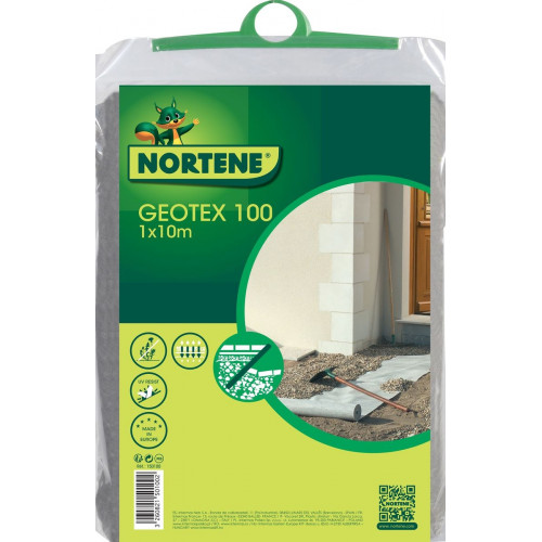 Feutre "Geotex 100" pour allées et terrasses - 1 x 10 m - Polyester 100g/m2 - NORTENE 