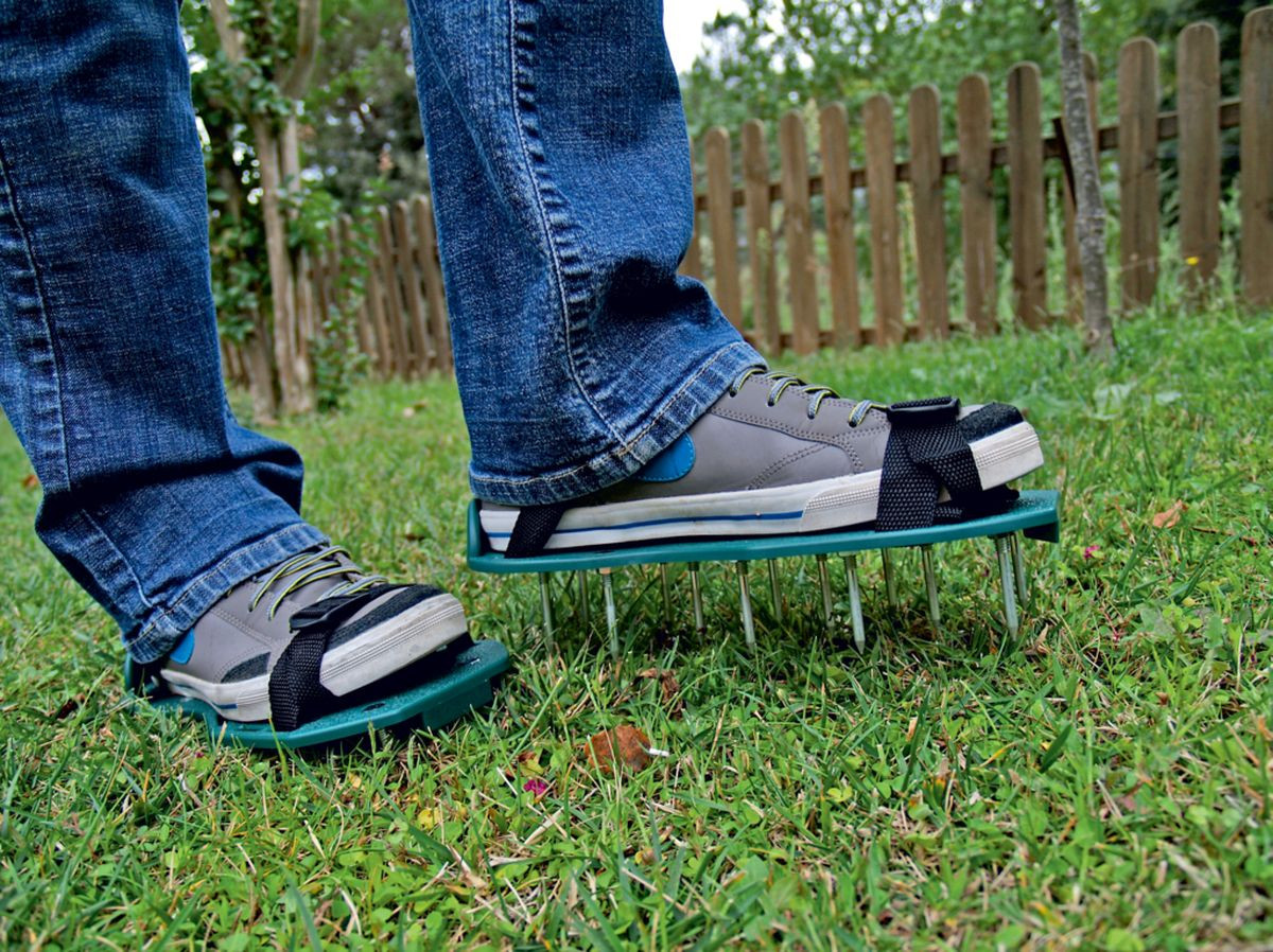 Patins aérateur de pelouse Aerator