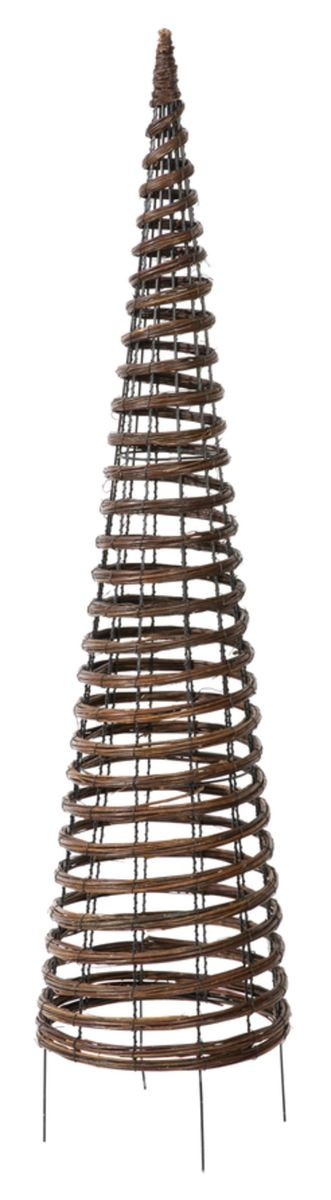 Structure en métal habillée d'osier naturel tressé \