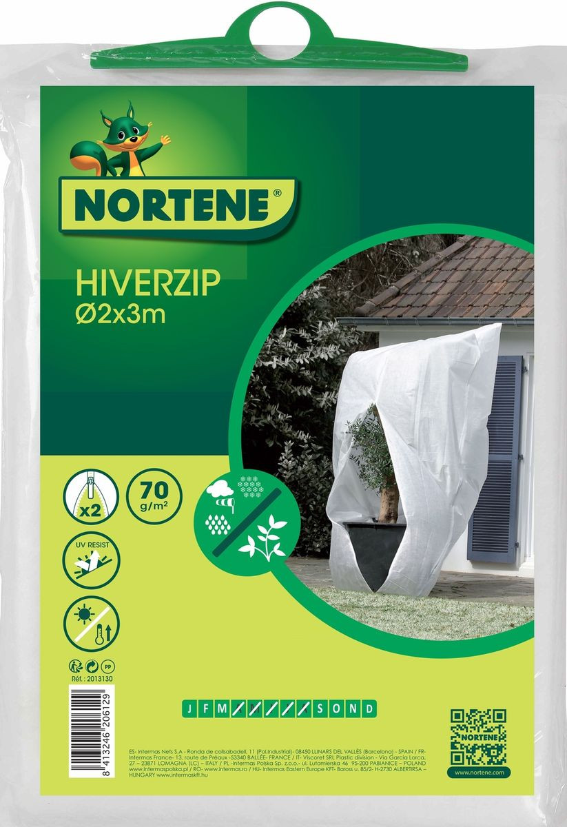 Lot de 2 housses d'hivernage "Hiverzip" - 2 x 3 m