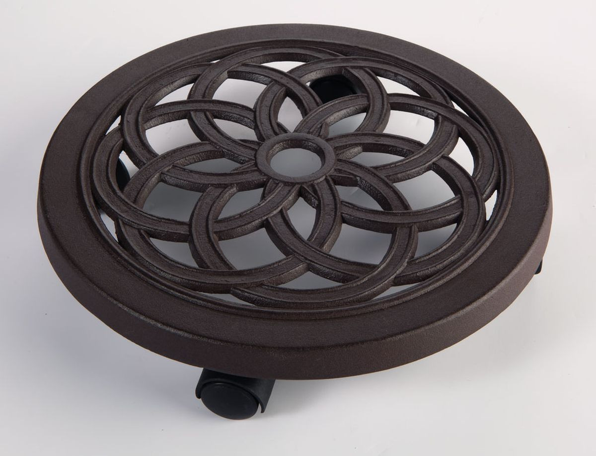 Support roulant en fonte Flora Roll Alu - 30 cm