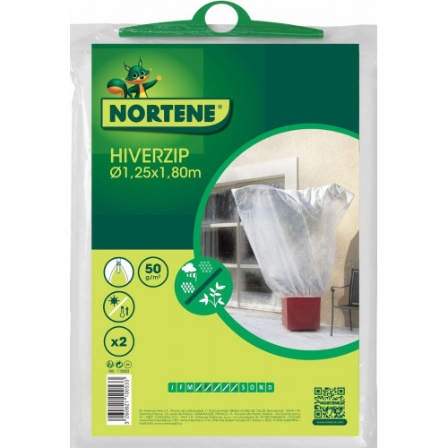 2 Housses hivernage Hiverzip Ø1,25x1,80m - NORTENE - Mr.Bricolage