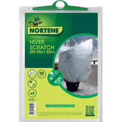 Lot de 2 housses d'hivernage "Hiverscratch" - 2 x 1,80 x ø 1,25 m - NORTENE 