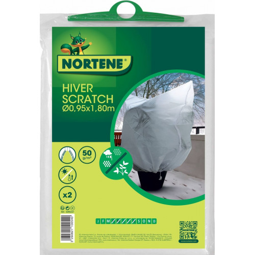 Lot de 2 housses d'hivernage "Hiverscratch" - 2 x 1,80 x ø 1,25 m - NORTENE 