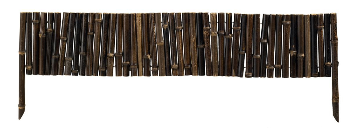 Bordure en bambou "Bamboo Border" - 0,35 x 1 m - Marron