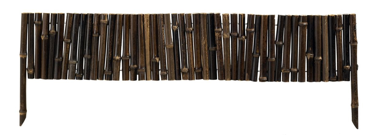 Bordure en bambou Bamboo Border - 0,35 x 1 m - Marron