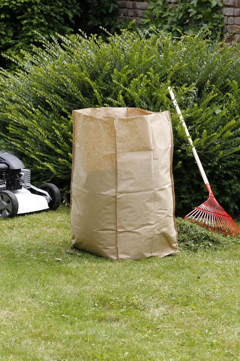 Lot de 5 sacs à déchets verts Paper Bag - 180 L