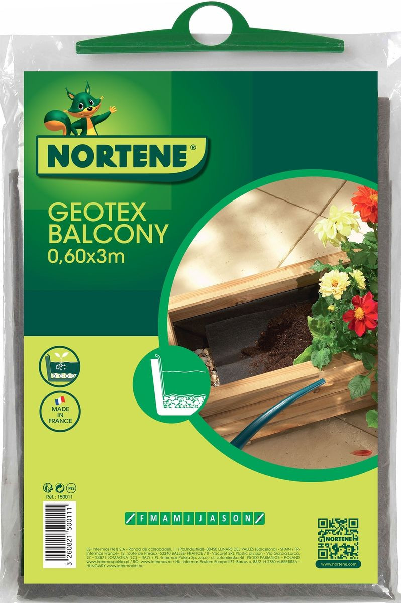 Feutre de drainage pour jardinière "Geotex Balcony"