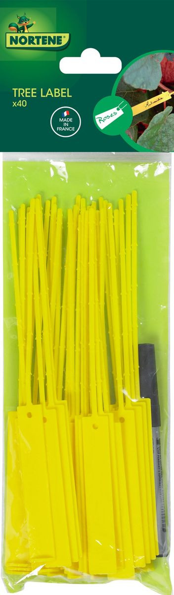 40 étiquettes à suspendre + feutre Tree Label
