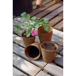 18 pots pour semis "Growing Pots"- 100 % biodégradables - D 8 cm - NORTENE 
