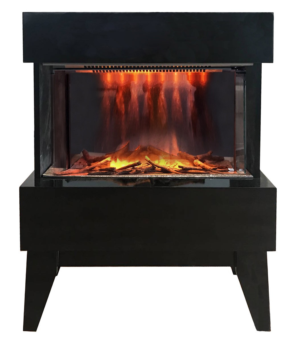 Foyer électrique design Vidrio - noir