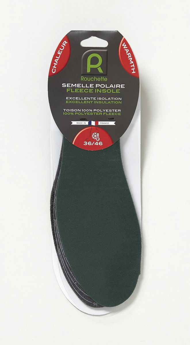 SEMELLE POLAIRE vert T36-46