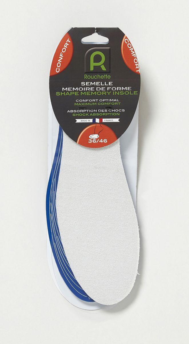 SEMELLE MÉMOIRE DE FORME blanc T36-46