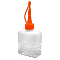 Burette en plastique, corps accordéon, bec plastique 60 ml de marque OUTIFRANCE , référence: B4747000