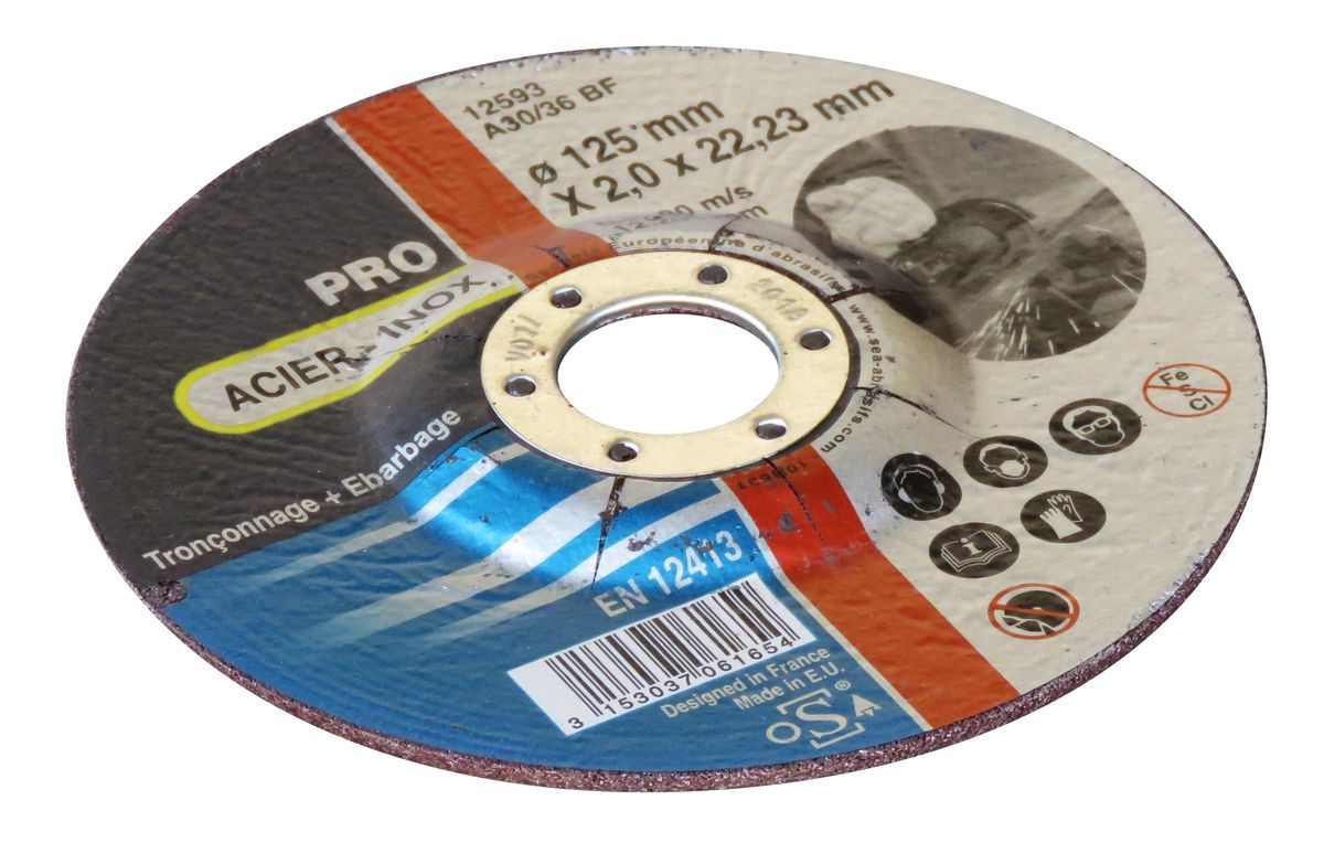 Disque duo - Alésage 22,2 mm 1 disque 125 mm 2,0 mm