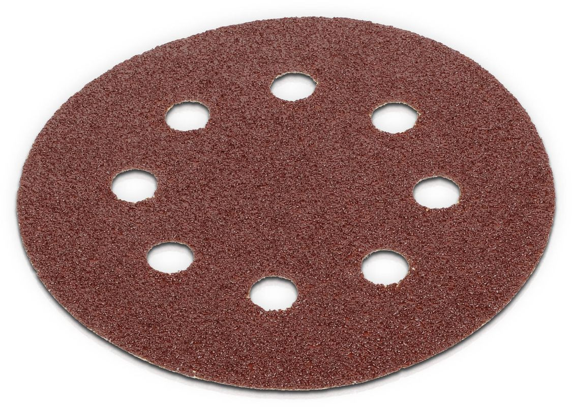 Disques abrasifs pour ponceuses film rétractable 25 disquesgrain:80 diamètre:125 mmfixation:auto agrippante