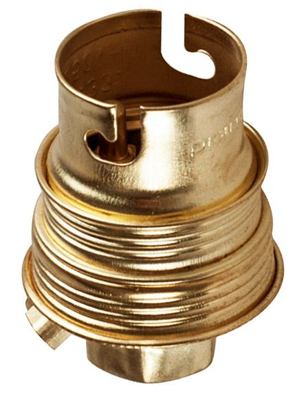 Douille Ampoule E14 Legrand - Acier Laitonné - Pour Ampoules à Vis Jusqu'à 100W