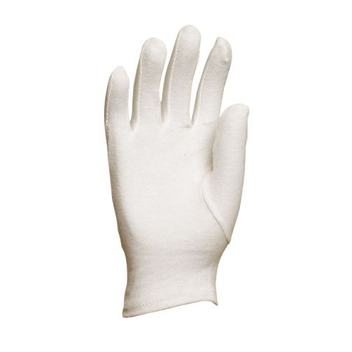 5 paires de gants blancs en coton - Taille 8 - OUTIFRANCE 