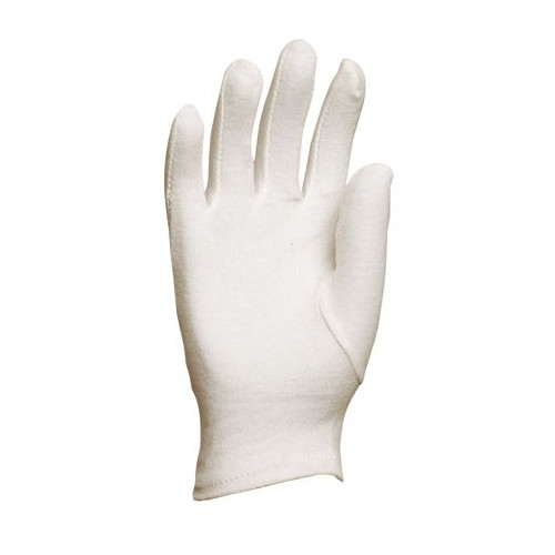5 paires de gants blancs en coton - Taille 10 - OUTIFRANCE