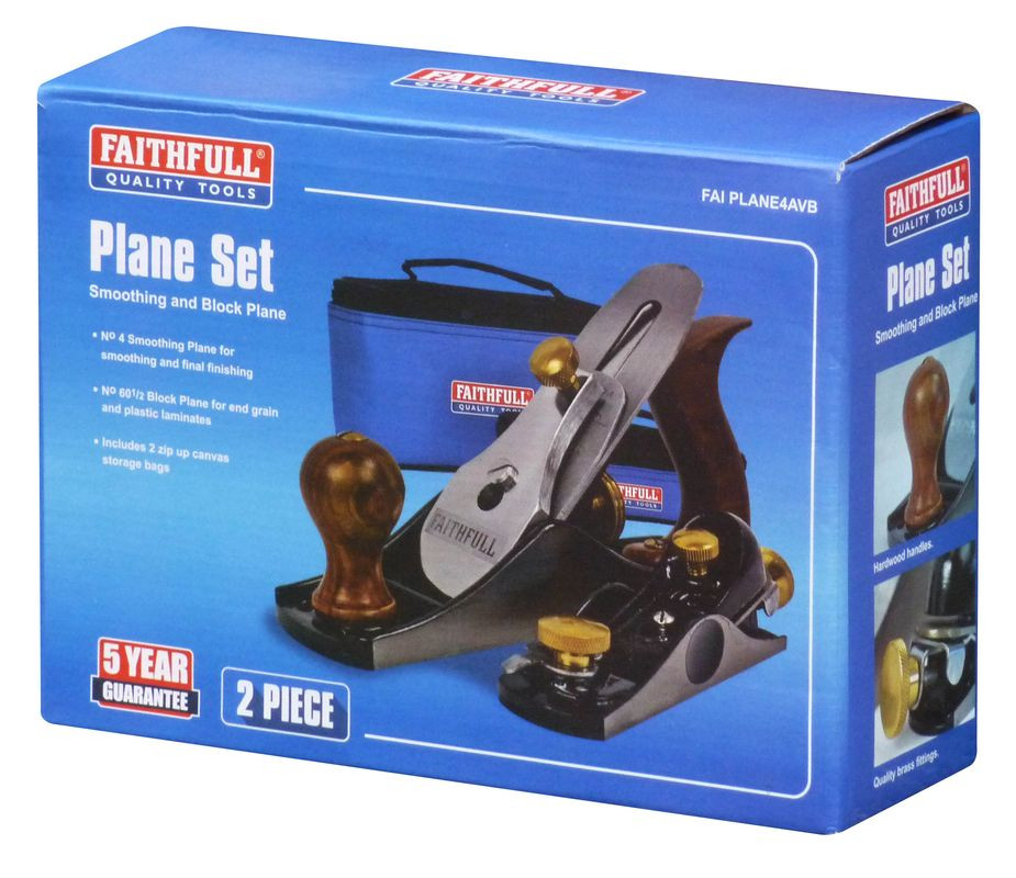 Lot de 2 rabots en trousse