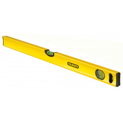 Niveau alu tubulaire classique - 2000 mm 3 fioles - STANLEY