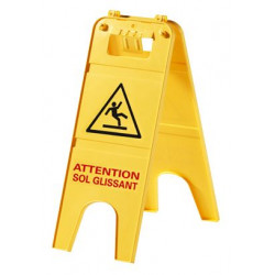 Panneau signalisation sol glissant - 228 x h. 600 mm 750 g - OUTIFRANCE 