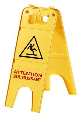 Outifrance Panneau signalisation sol glissant 228 x h. 600 mm 750 g - vue 2