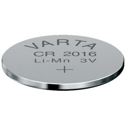 Carte de 1 piles boutons - 3 V CR2016 / lithium de marque VARTA, référence: B4786400