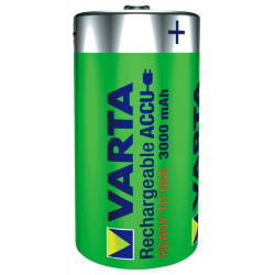 Piles rechargeables - 3000 mah / 1,2 v carte de 2 lr14 / c de marque VARTA, référence: B4786800