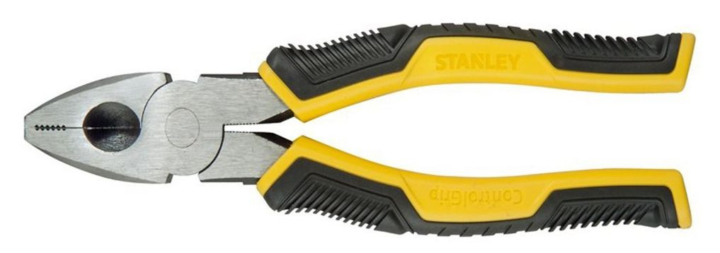 Pince universelle STANLEY 180mm Acier au carbone forgé Jaune - vue 3