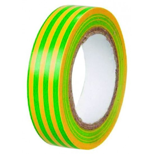 1 ruban jaune/vert 10 m x 15 mm - OUTIFRANCE 