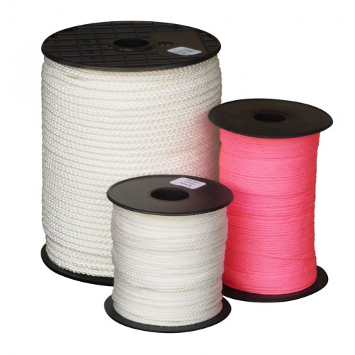 Tresse polypropylène - Rose fluo Ø 1,5 mm L1000 m - OUTIFRANCE 