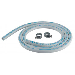 Tuyaux PVC Normagaz 6 x 12mm + 2 colliers de serrage - OUTIFRANCE 