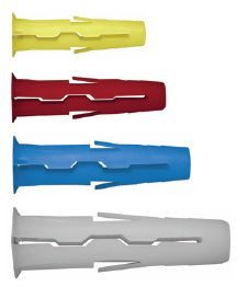 Boîte de 200 chevilles jaunes Ø 5 x 24 mm