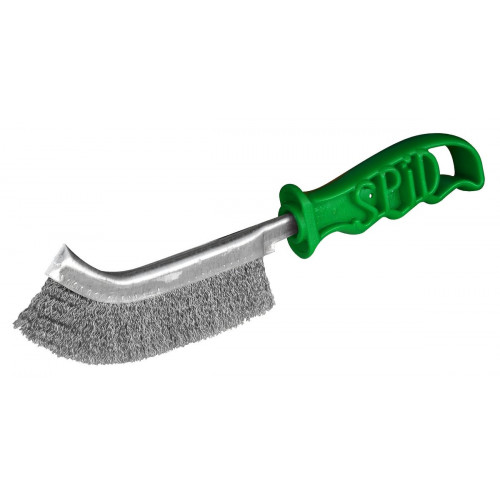 Brosse convexe 245 mm fils acier inoxydable - Spid