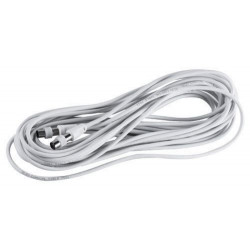 Câble TV 5m - Fiches coaxiales 9,52 mm mâle et femelle + 1 adaptateur mâle/femelle - OUTIFRANCE 