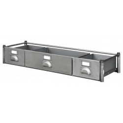 Module 3 tiroirs (1 demi + 2 petits)-  1200 x 400 x h. 190 mm 14 kg de marque OUTIFRANCE , référence: B4816300