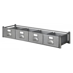 Module 4 petits tiroirs - 1200 x 400 x h. 190 mm 16 kg de marque OUTIFRANCE , référence: B4816400