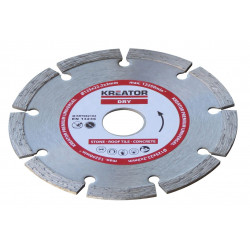 Disque diamant béton, pierre - Alésage 22,2 mm 1 disque 115 mm 1,9 mm - Kreator