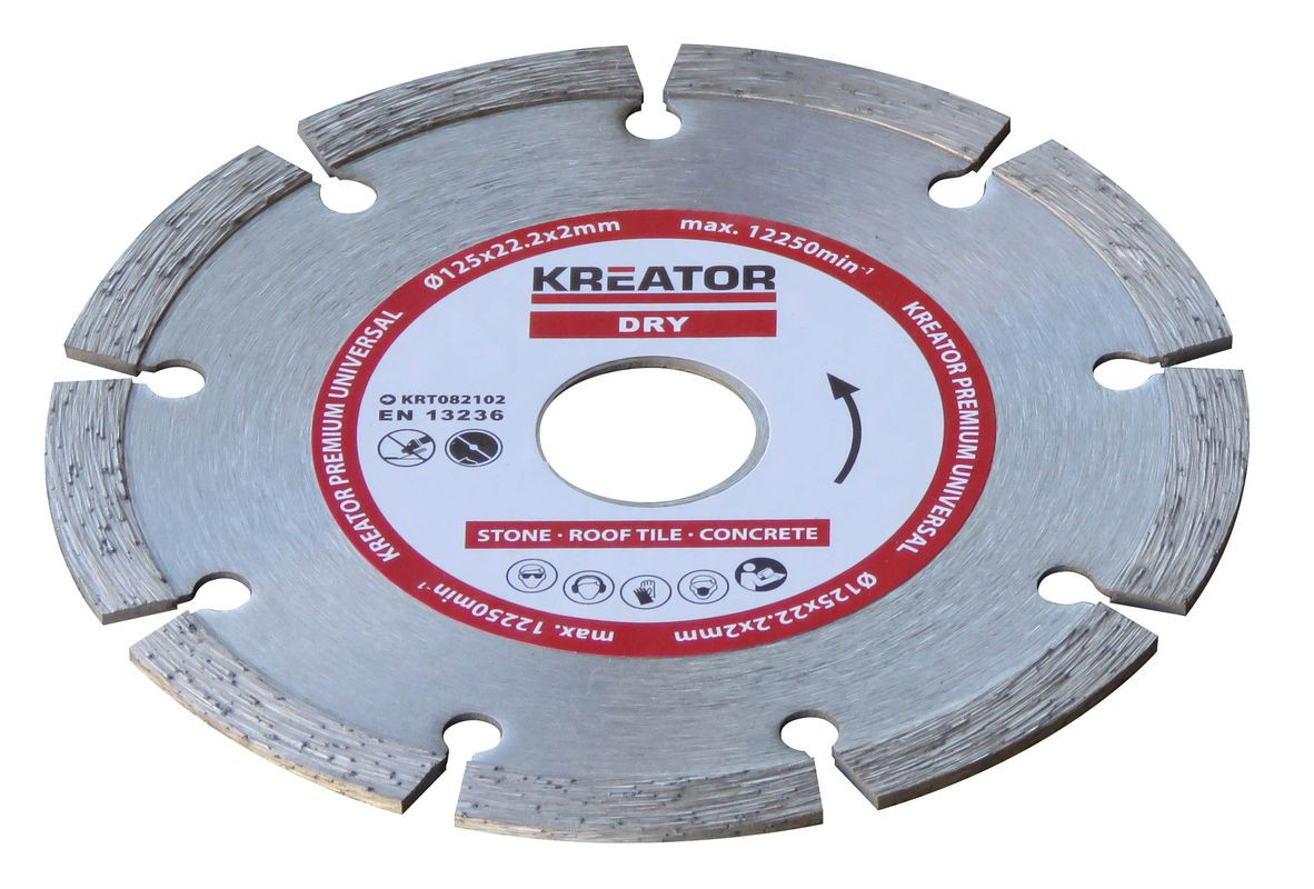 Kreator Disque diamant béton pierre Alésage 22 2 mm 1 disque 115 mm 1 9 mm - vue 2
