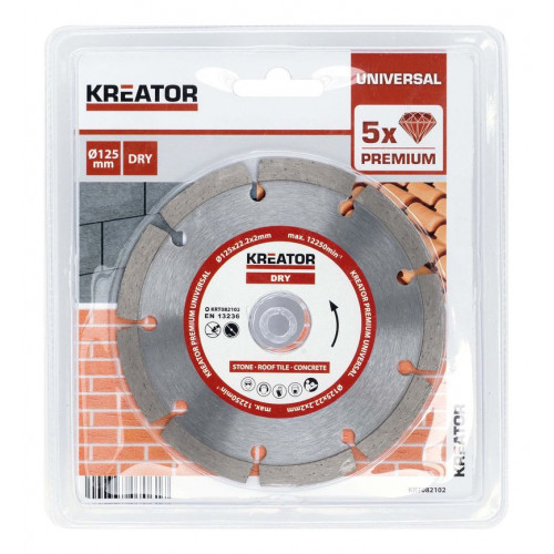 Disque diamant béton, pierre - Alésage 22,2 mm 1 disque 115 mm 1,9 mm - Kreator