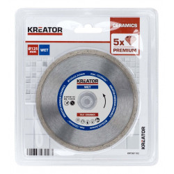 Disque diamant carrelage, faïence - Alésage 22,2 mm 1 disque 125 mm 2,0 mm - Kreator